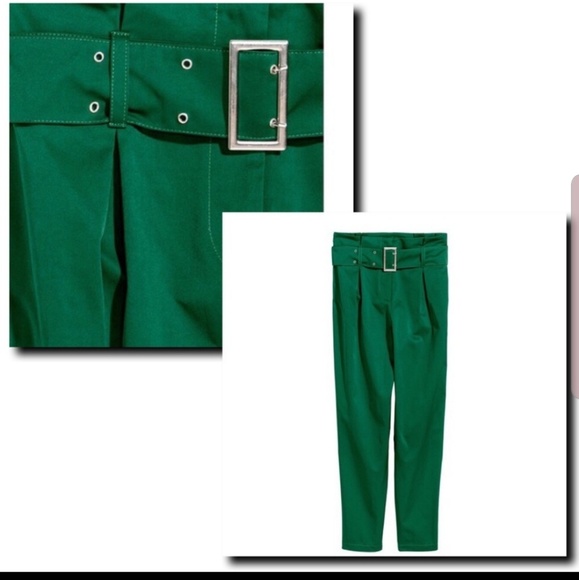 H&M Pants & Jumpsuits Green Pants Poshmark